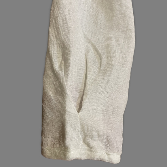 Cotton Linen Diagonal Button Down Formal Shirt - Picture 6 of 6